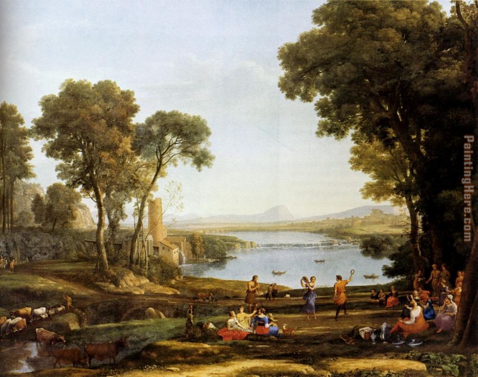 Claude Lorrain Landscape With The Marriage Of Isaac And Rebekah
